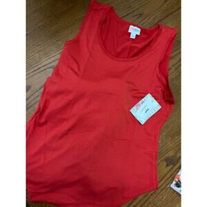 NWT Lularoe Dani Maxi Dress L- Solid Red